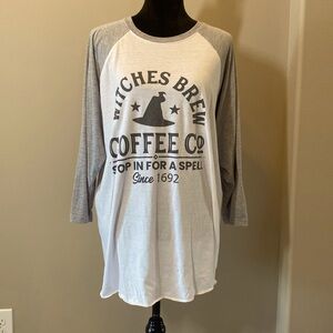 Baseball t-shirt with Halloween saying. XL